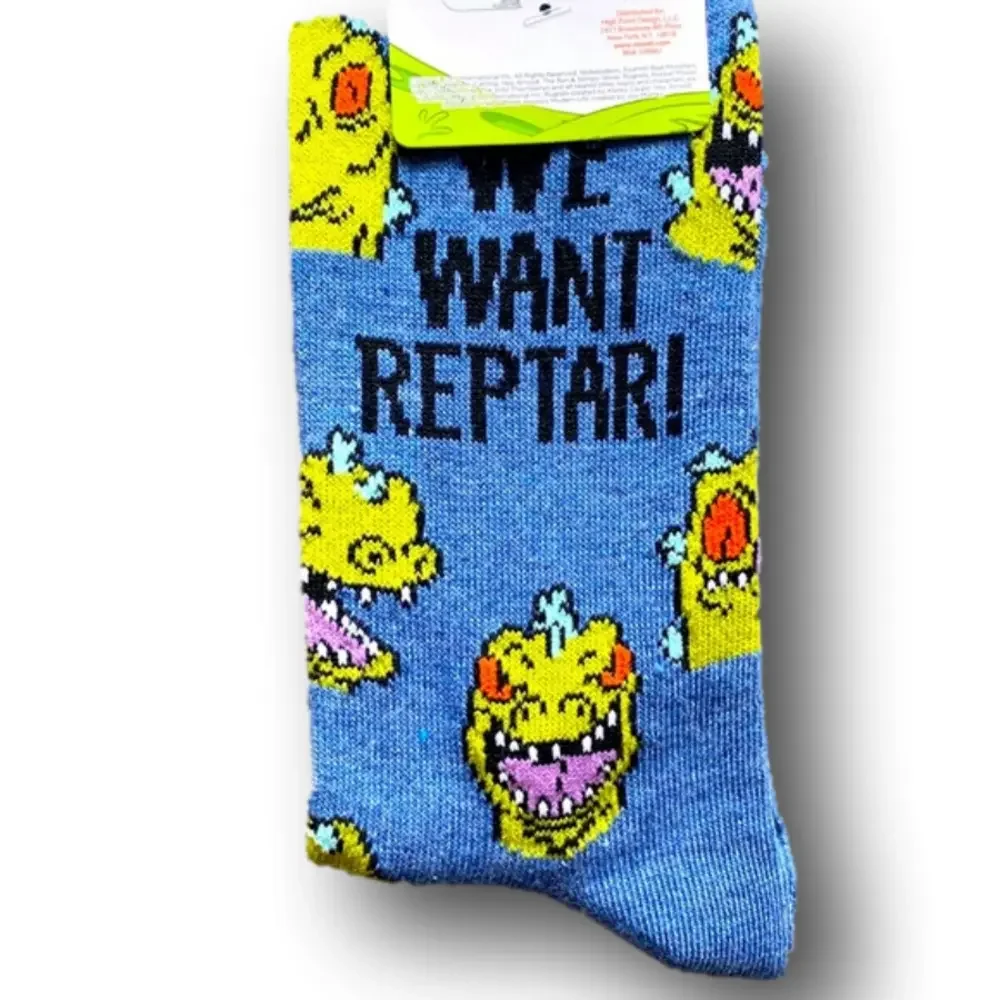 2-Pack Rugrats Nickelodeon Funny Novelty Crew Socks - NWT